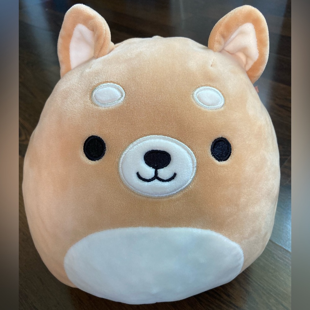 💫3 for $20💫 Squishmallows 8” Angie the Shiba Inu Tan and White Plush Toy Dog